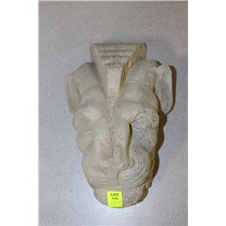 CONCRETE LION HEAD WALL HANGING