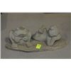 Image 1 : CONCRETE GARDEN ORNAMENT - FROGS