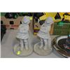Image 1 : PAIR OF CONCRETE GIRL STATUETTES