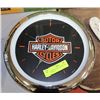 Image 1 : HARLEY DAVIDSON GARAGE WALL CLOCK W/