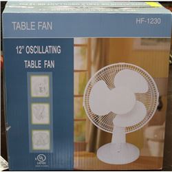 12" TABLE TOP OSCILLATING FAN - NEW IN BOX
