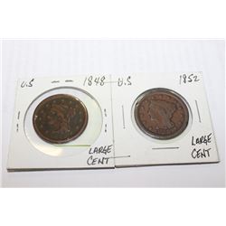 1848- 1852 UNITED STATES LARGE CENT