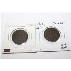 1900-1900H CANADA LARGE CENT