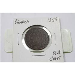1859 CANADA LARGE CENT