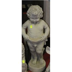 CONCRETE BOY WATER FOUNTAIN