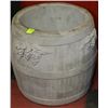 Image 1 : CONCRETE GRAPE BARREL PLANTER