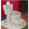 Image 1 : CONCRETE CACTUS & DONKEY W/ RIDER PLANTER