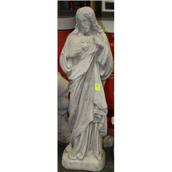 CONCRETE HEART OF JESUS STATUE