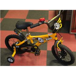 KENT RAGE XIV BOYS BIKE WITH TRAINING WHEELS