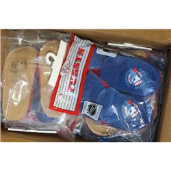 BOX OF BLUE JAYS' CHILDRENS SLIPPERS