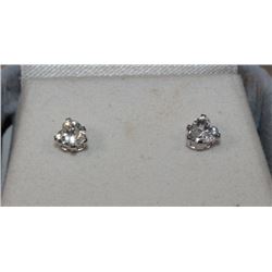 #205 STERLING SILVER CUBIC ZIRCONIA EARRINGS