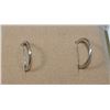 Image 1 : #210 STERLING SILVER HOOP EARRINGS