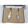 Image 1 : #227 STERLING SILVER & MOTHER OF PEARL EARRINGS