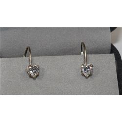 #240 STERLING SILVER CUBIC ZIRCONIA EARRINGS