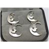 Image 1 : STERLING SILVER MOON EARRINGS