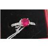 Image 1 : .925 SILVER NATURAL RUBY RING SIZE 5.5
