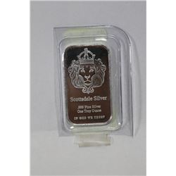 SCOTTSDALE .999 FINE SILVER 1oz BAR