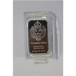 SCOTTSDALE .999 FINE SILVER 1oz BAR