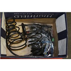 BAG OF BOTTLE OPENERS, CORK SCREWS  & WINE RACK