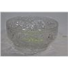 Image 1 : ROUND FOOTED PINWHEEL CRYSTAL BOWL