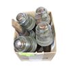 Image 1 : LOT OF 6 INSULATORS WITH WOODEN POSTS