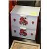 Image 1 : VINTAGE POPPY MOTIF TIN BREAD BOX