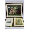 Image 1 : SET OF 3 FRAMED PRINTS