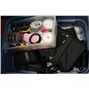 Image 1 : TOTE OF ASSORTED CAMERAS AND LENSES