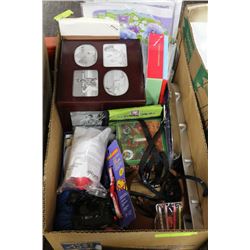 BOX W/ NEW MISC. ITEMS INCL. SPECIAL OCCASION