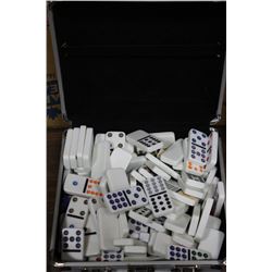 METAL CASE WITH DOMINOES SET