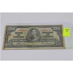 1937 CANADIAN 20 DOLLAR BILL