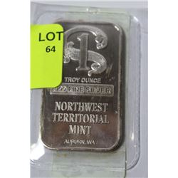 .999 SILVER 1oz BAR