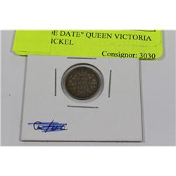 1897 "WIDE DATE" QUEEN VICTORIA SILVER NICKEL