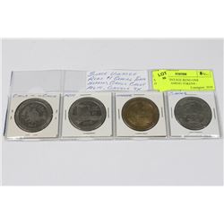 SCARCE VINTAGE RENO ONE DOLLAR GAMING TOKENS -