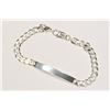 Image 1 : STERLING SILVER NAME TAG BRACELET