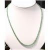 Image 1 : 14K GOLD CLASP EMERALD (45.5ct) NECKLACE APPRAISED