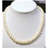 Image 1 : STERLING SILVER CLASP FRESHWATER PEARL NECKLACE