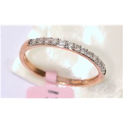10K ROSE GOLD DIAMOND (0.20ct) RING RETAIL $1200