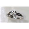 Image 1 : STERLING SILVER DIAMOND RING RETAIL $250