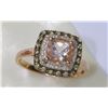 Image 2 : 10K ROSE GOLD MORGANITE & DIAMOND (0.90ct) &