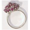 Image 2 : STERLING SILVER RUBY (2.0CT) RING