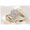 Image 2 : 10 KT GOLD DIAMOND (0.24CT) RING