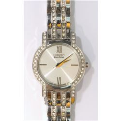 CITIZEN ECO-DRIVE CUBIC LADIES QUARTZ WATCH (LIKE