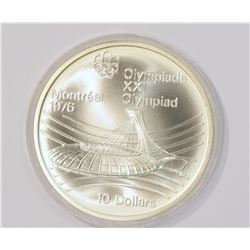 "76 MONTREAL OLYMPIC $10 DOLLAR SILVER COIN