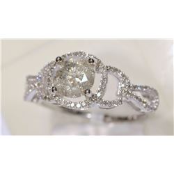 14 KT WHITE GOLD DIAMOND (1.24CT) AND (0.21CT)