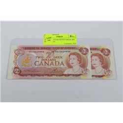 GEM UNC 1974 $2 NOTES ABH & ABJ PREFIXES X2
