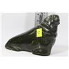 Image 1 : SOAPSTONE 'WOLF SCULPTURE' CARVING - WALRUS