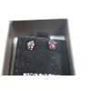 Image 1 : .925 STERLING SILVER RHODOLITE GARNET EARRINGS