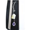 Image 1 : .925 STERLING SILVER 20" NECKLACE W/ CUBIC STONE