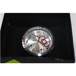 HELLO KITTY WATCH - BLACK STRAP